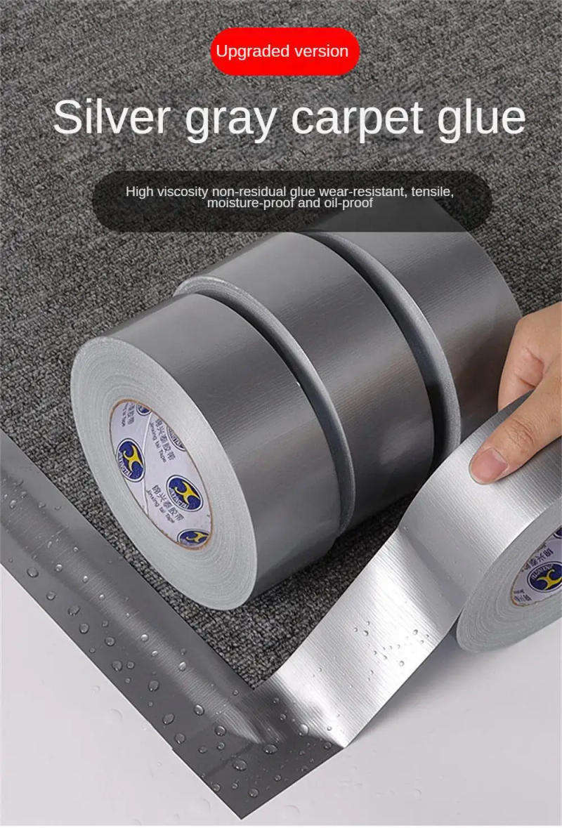 Description Picture 2 of item10m Super Sticky Cloth Duct Tape Carpet Binding Floor Waterproof Heavy Duty Industrial Adhesive Tape Repair Bundles