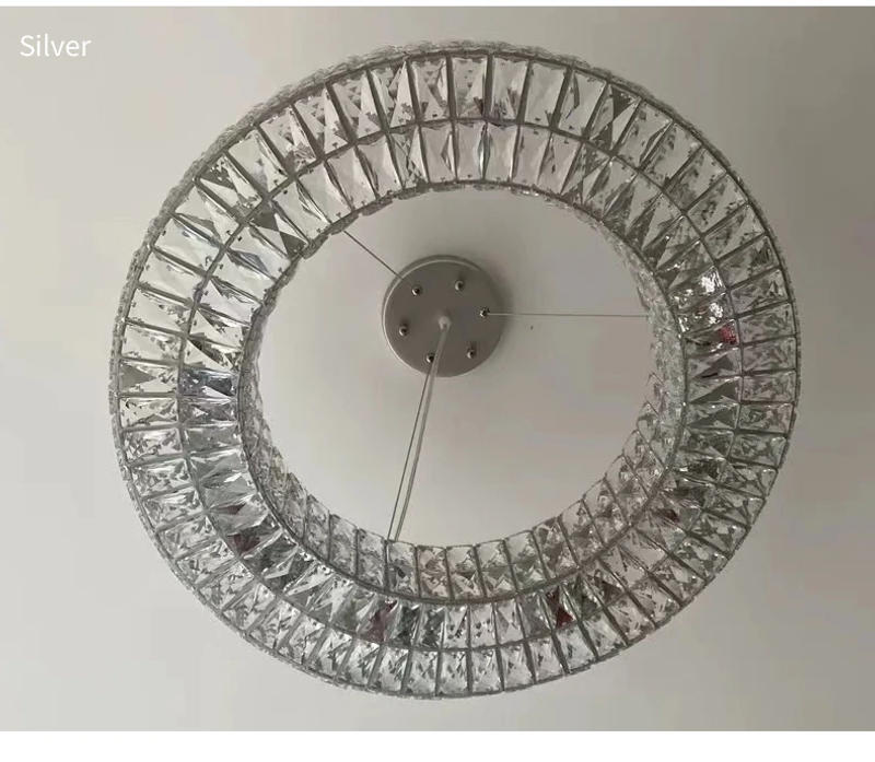 Description Picture 6 of itemGolden Luxury Crystal Led Pendant Light Metal Lustre K9 Chandelier Luminarias Art Decor Indoor Lighting Fixture Suspend Lamps