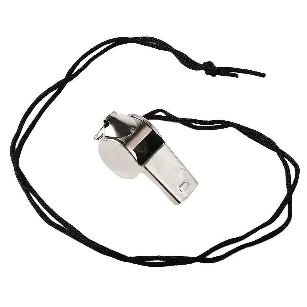 Description Picture 6 of itemLoud Metal Whistle Professional with Rope Sport Whistle Wear Resistant Portable Stainless Steel Whistles Referee Metal Whistles