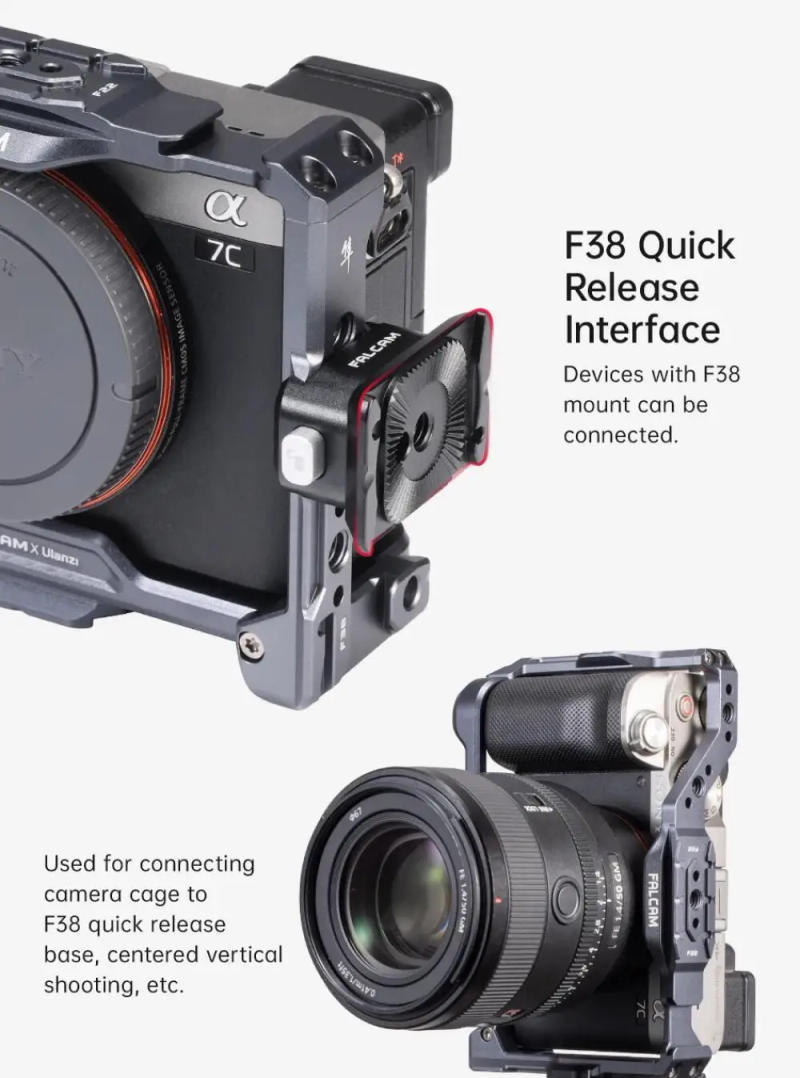 Description Picture 5 of itemFALCAM F22A3806 F22 to F38 Arri Adapter Quick Release Base Mount Standard ARRI Gear for Camera Cage