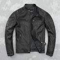 New 2024 Spring Autumn Genuine Leather Clothes Men Sheepskin Motorcycle Jacket Slim MeshThin Stand Collar Coat