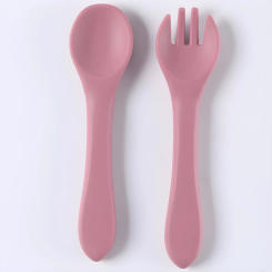 Children's tableware complementary soft spoon baby spoon baby silicone soft spoon feeding water small spoon