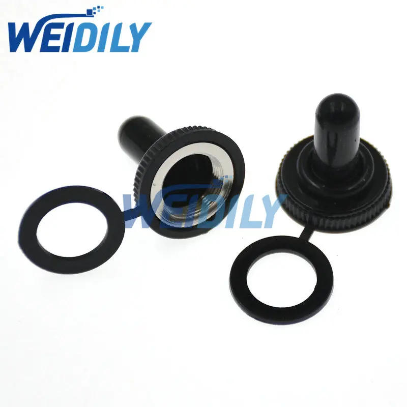 Description Picture 3 of item5PCS Toggle Switch Waterproof Rubber Resistance Cover Dust Cap Boot Black Tarpaulin 12MM