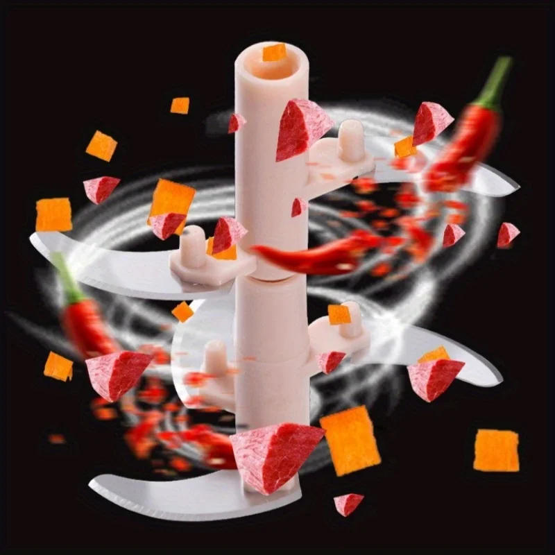 Description Picture 3 of itemGarlic Mincer Hand Cutter - Hand Pull String Food Processor Vegetable Chopper - for Onion, Ginger, Fruits, Nuts, Dishwasher Safe