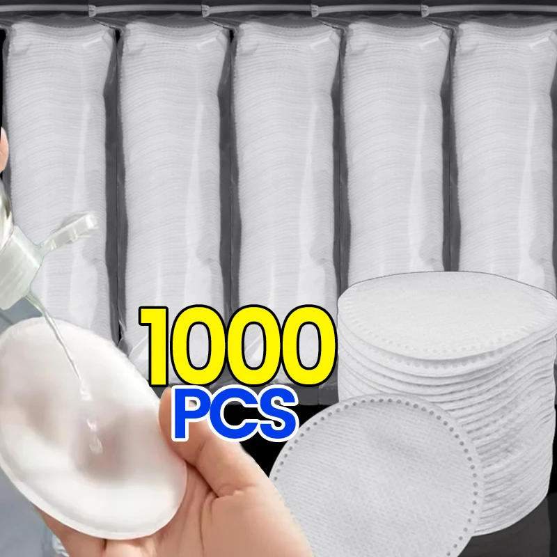 Description Picture 5 of itemFacial Makeup Remover Disposable Cotton Pads Soft Breathable Double Sided Round Nail Polish Remover Cleansing Pads Makeup Tools