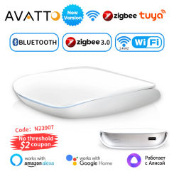 AVATTO Tuya ZigBee3.0/BLE Smart Gateway Hub Multi-model Smart Home Bridge Wireless Remote Controller Work With Alexa Google Home