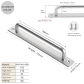 matte silver 210mm