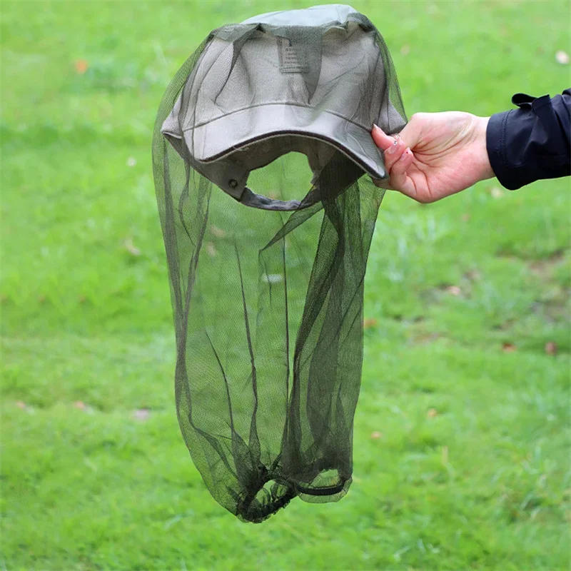 Description Picture 6 of itemOutdoor Fishing Caps Anti Mosquito Insect Garden Beekeeping Hat Camping Bug Mesh Head Net Face Protector Hats Fishing Cap Nets