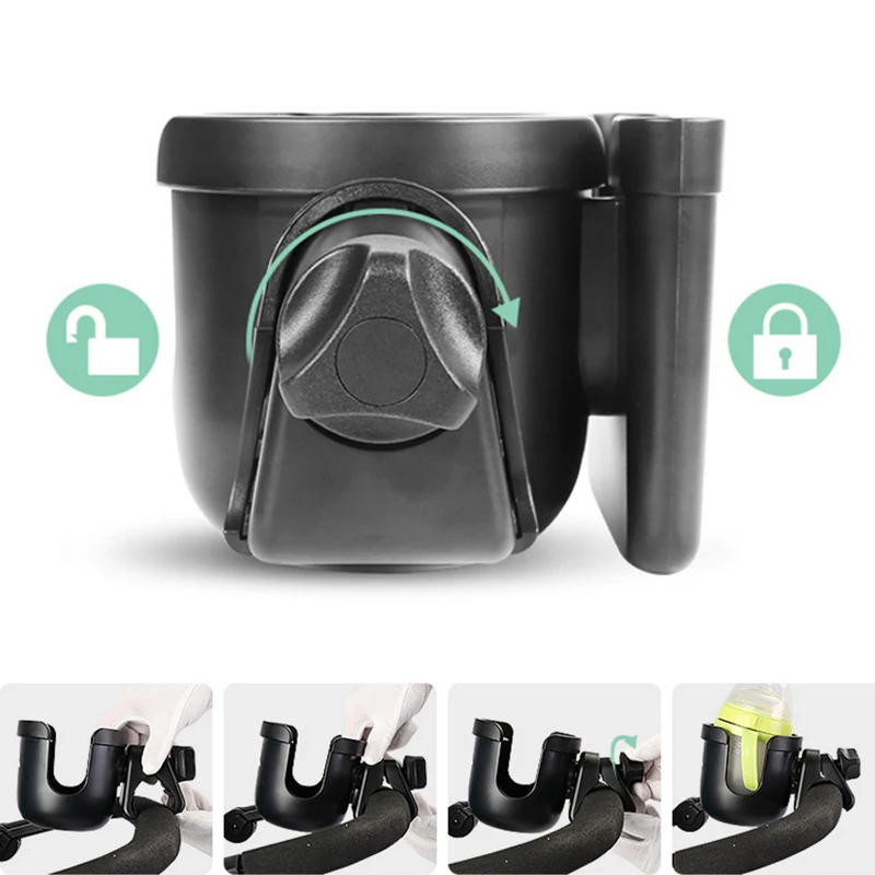 Description Picture 3 of itemBaby Stroller Accessories Cup Holder Children Tricycle Bicycle Cart Bottle Rack Milk Water Pushchair Carriage Buggy