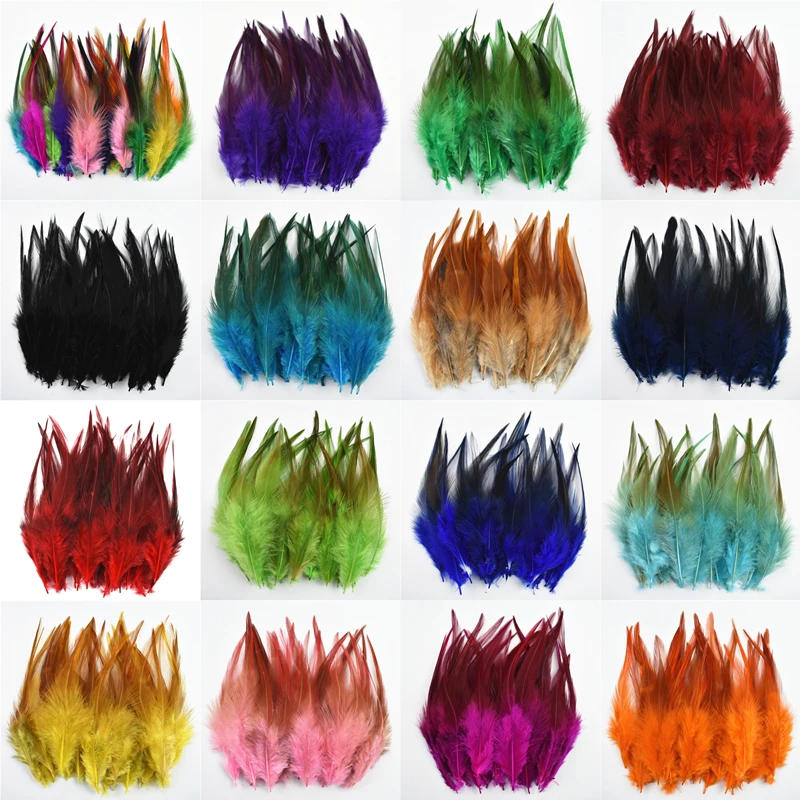 Description Picture 4 of item20Pcs Natural Colorful Pheasant Feathers for Crafts Jewelry Creation Fly Tying Materials Decoration Cock Carnival Accessories