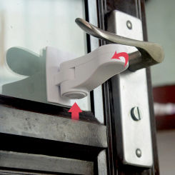 Baby ABS protection Security Lock Anti Child Door Opener No Hole Anti Theft Door Handle Anti Opener Anti Pet Door Opener Latch