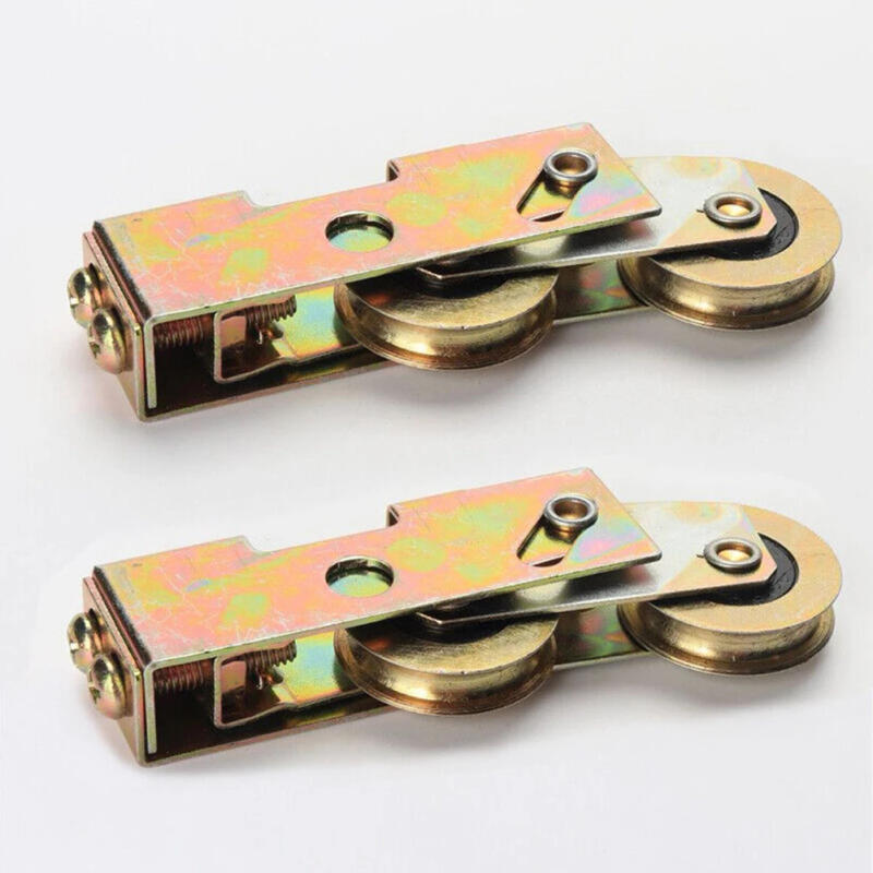 Description Picture 3 of item1Pair 6mm Shaft Diameter Tandem Sliding Patio Door Roller Wheels For UPVC Aluminium Timber Sliding Doors Hardware Accessories