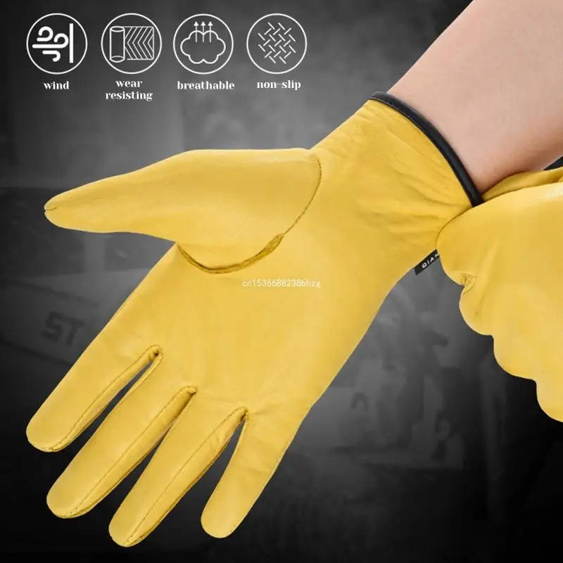 Description Picture 5 of itemLeather Gardening Gloves for Women & Men Thorn Resistant Heavy Duty Gardening Gloves for Men Breathable Garden Gloves