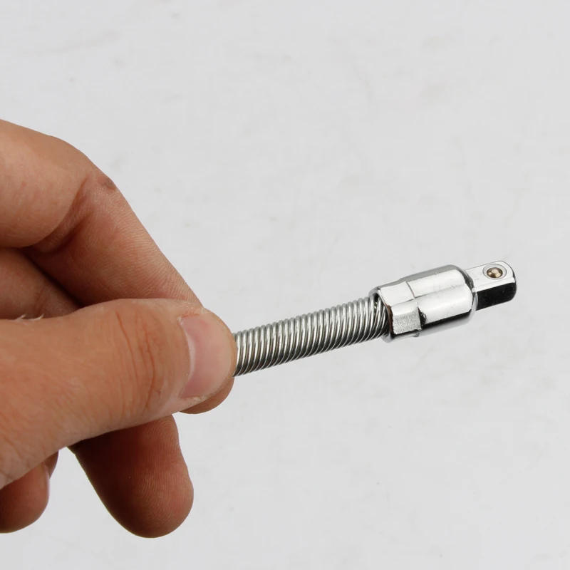 Description Picture 5 of item1/4" Flexible Socket Extension 150mm Ratchet Wrench Sockets Bar Bit Sockets Auto Tools