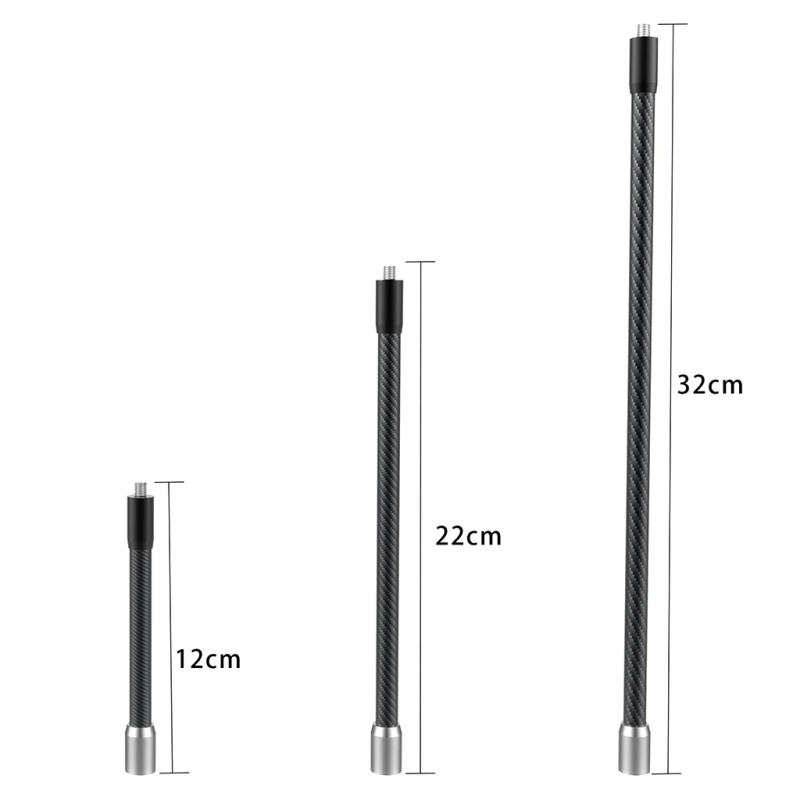 Description Picture 6 of itemMultiPurpose 1/4" Male to Female Threaded Carbon Fiber Pole Extension Rod for Insta360 Gopro12 Helmet Arm Selfie Stick