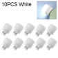 10PCS White