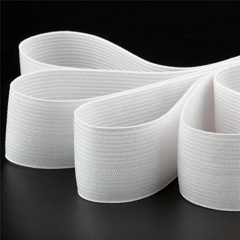 Description Picture 3 of item5yard Elastic Band Rubber Band Elastic Cord for Sewing Clothing Pants Accessories Stretch Belt Garment DIY Sewing Fabric 3-50MM