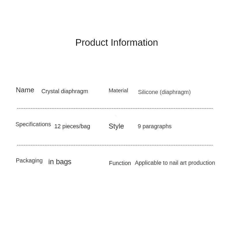 Description Picture 5 of item12Pcs Rose Snowflakes Silicone Molds for Dual Form Nails Creating Relief Design Nail Mold Silicone Sticker Reusable Pads