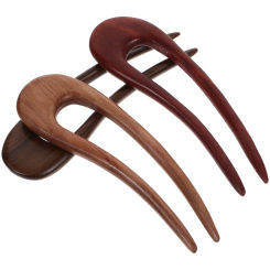 U Shaped Hairpins Vintage Wooden Hair Pins for Women Female Girls Headdress Hair Accessories Headwear Hair Styling Tool
