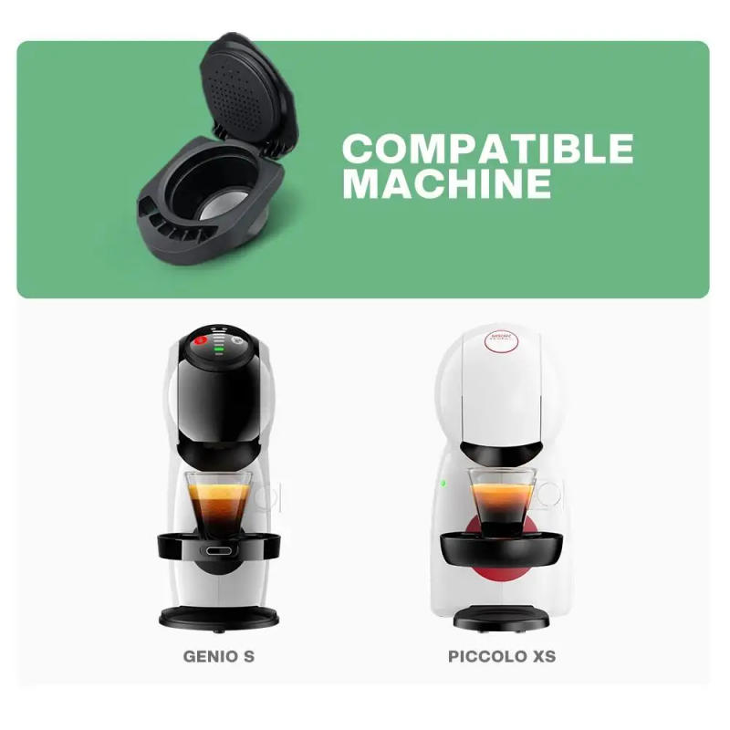 Description Picture 3 of itemRefillable Coffee Adapter for Genio S & Piccolo XS Maker Reusable Coffee Powder Pod Capsule Holder for Dolce Gusto Machine