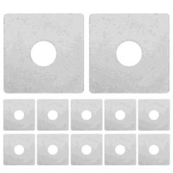50 Pcs Square Plate Gasket Flat Washers Bearing Steel Carbon Squares Heavy Duty