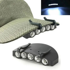 Ultra Bright 5LED Headlight Battery Flashlight Waterproof Outdoor Night Fishing Headlight Portable Camping Lighting