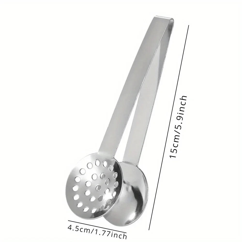 Description Picture 2 of item1PC Tea Bag Squeezer Tongs - Tea Bag Holder Strainer Clip Spoon Tea Extraction Tool Essential Kitchen Utensil for Home Use