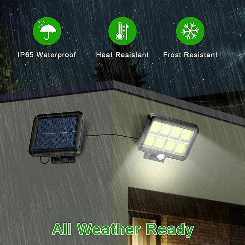 Description Picture 4 of itemSolar Split Wall Lamp 3 Modes IP65 Waterproof 160COB Motion Sensor Garden Street Light Solar charging Lamp Garden Security Light