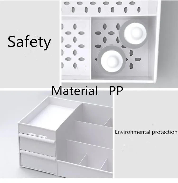 Description Picture 6 of itemLarge-capacity Cosmetic Storage Box Storage Makeup Organizer Jewelry Nail Polish Organizers Bathroom Plastic Organization Home