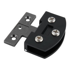 1x Glass Door Hinge Easily Installation Furniture Cupboard Cabinet Gate Clamp Supporter Display Home Hardware Hinges With Screws