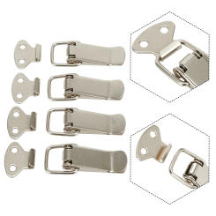 Secure your Cabinets with Stainless Steel Latch Catch, Toggle Lock Clamp Hasp for Long lasting Use, 4pc Set for Application