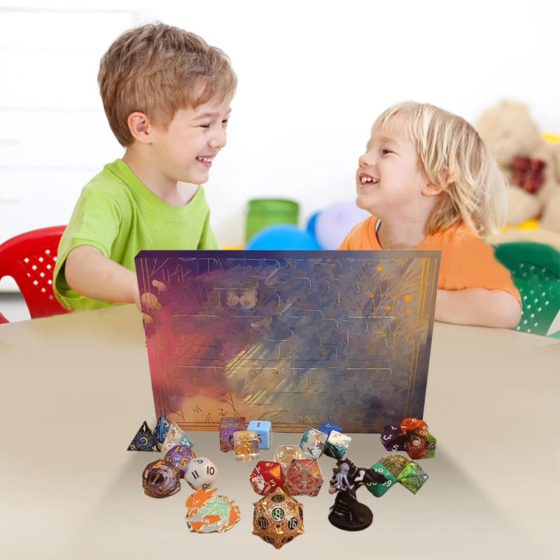 Description Picture 6 of itemDice Advent Calendar 2023 Christmas Countdown Calendar 24 Days D&D Dice Set for D&D Dungeons Dragons Pathfinder RPG DND Gifts