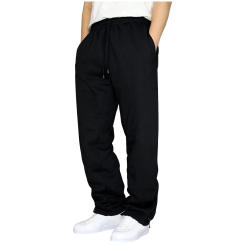 Men'S Drawstring Casual Sports Trousers Straight Joggers Sweatpants Fashion Solid Color Long Pants Gym Sport Trousers For Men