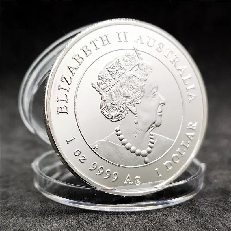 Description Picture 4 of itemGold Silver Coin Tiger Animal Non-currency Coins Year The Plated Coin 1 Oz Painted Commemorative Medal Craft Collection 2022