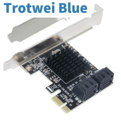 Marvell 88SE9215 PCIE to SATA Card PCI-E Adapter PCI Express to SATA3.0 Expansion Card 4Port SATA III 6G for SSD HDD IPFS Mining