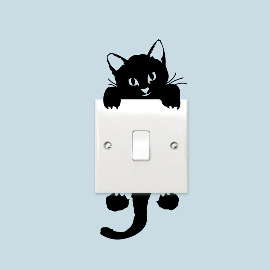 Description Picture 5 of itemFunny Cat Dog Toilet Stickers Vivid 3D Cartoon Diy Wc Washroom Home Decoration Cute Kitten Puppy Pet Animals Wall Art Decals