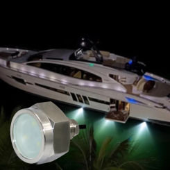 60W 1/2" NPT LED Drain Plug Boat Light DC10-30V Marine Yacht Threaded Seawater Stainless Steel Swimming Pool Lamp Лодка Яхта