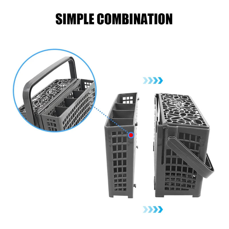 Description Picture 6 of itemUniversal Dishwasher Cutlery Storage Basket Multi-functional Silverware Storage Rack for LG/GE/Bosch/Maytag/Kenmore Dishwashers