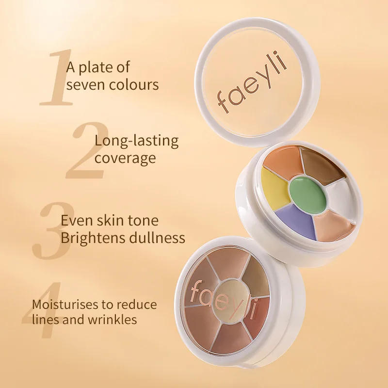 Description Picture 6 of itemMultifunction Concealer Palette Matte Contour Concealer With Brush Covering For Dark Circles Concealer Cream Makeup Cosmetics