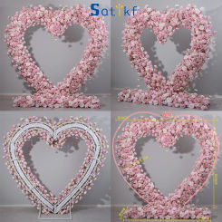 Luxury pink Customized Artificial Rose Flower Row Arch Wedding Decoration Outdoor Event Party Backdrop Decor Table Flower ball