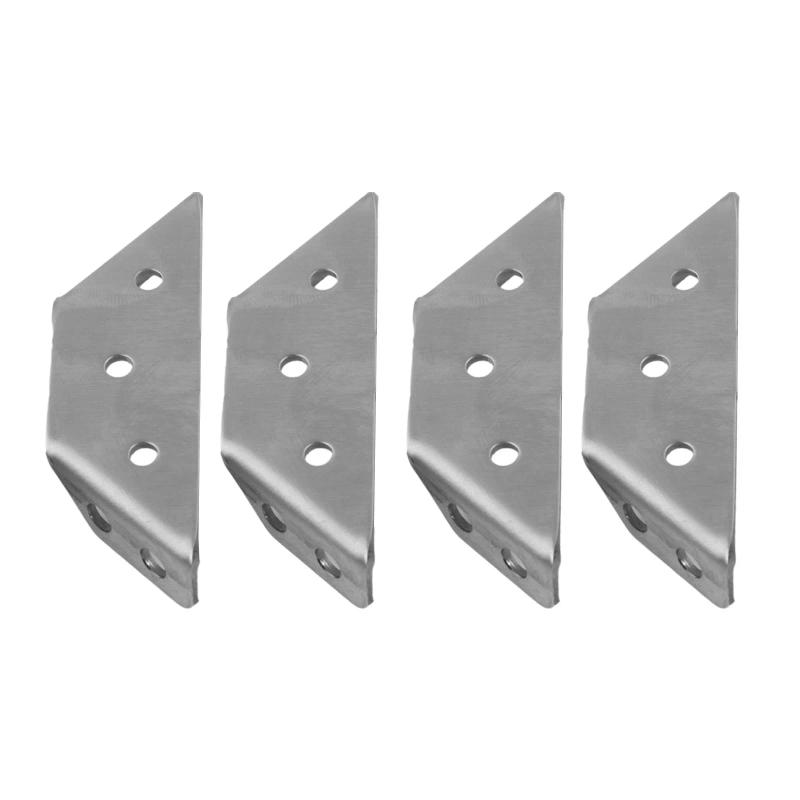 Description Picture 4 of item4PCS Stainless Steel Angle Corner 90 Degree Brackets Fasteners For Furniture/wood Connection Furniture Hardware Accessory