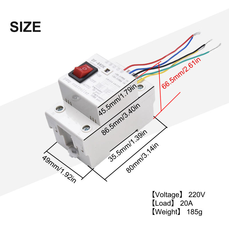Description Picture 5 of itemDurable Water Level Water Pump Detection DF-96DK Indicator Light 20A 220V 50Hz 50m ABS For Production Equipment
