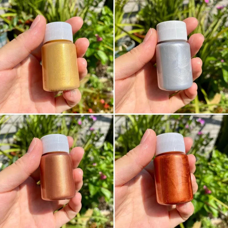 Description Picture 4 of itemMetallic Acrylic Paint Waterproof Non-fading Statue Coloring Hand-painted Art Graffiti Gold/silver/bronze Watercolor Pigments