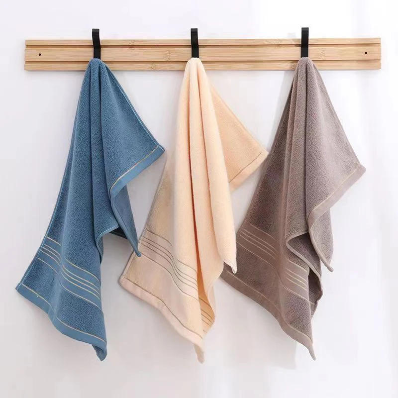 Description Picture 6 of item2pcs Pure Cotton Towel Jacquard Household Face Wash Water Absorbing Face Towel Gift Manufacturing Embroidered Towel