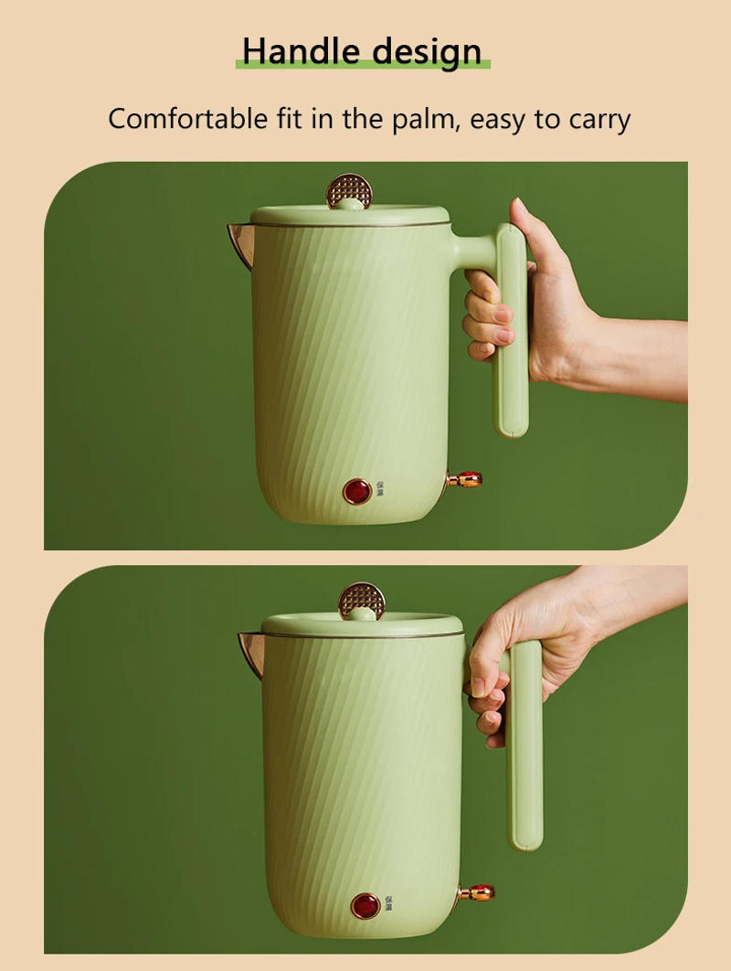 Description Picture 5 of itemDMWD 1.2L Electric Kettle Retro Water Heater Boiler Fast Heating Machine Portable Tea Maker Coffee Pot 304 Stainless Steel 220V