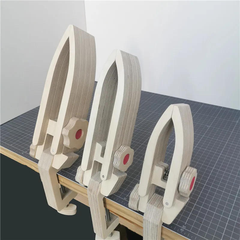 Description Picture 4 of itemLeather Hand Sewing Stitch Pony Table Desktop Stitching Horse Clamp Wood Sewing Clips Leather Clamp DIY Craft 4 Typs