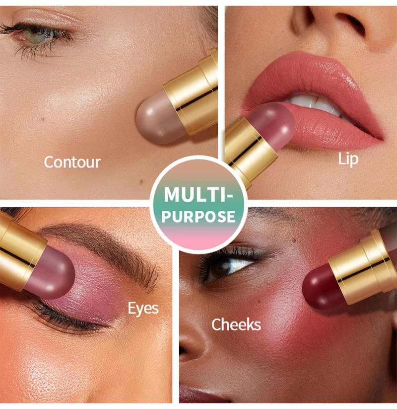 Description Picture 6 of itemPhysicians Butter Glow And Go Multiuse Stick Double Headed Bronzer Blush For Cheeks Eyes Lips Long Lasting Matte Glow Makeup