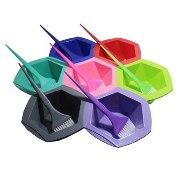 Hair Dyeing Bowl Set Multicolor Baked Oil Bowl Seven Piece Set Highlighting Dyeing Bowl Waxing Hair Tools Hair Products Wholesal