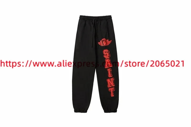 Description Picture 4 of itemNew Fasion Black Saint Michael Sweatpants Men Women Vintage Jogger Drawstring Pants