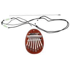 Mini Cabalin Musical Instruments Kalimba Thumb Piano Portable for Beginners Finger Wooden 8 Keys Percussion Toy